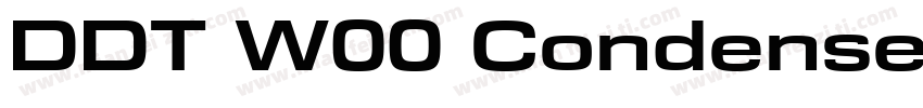 DDT W00 Condensed字体转换